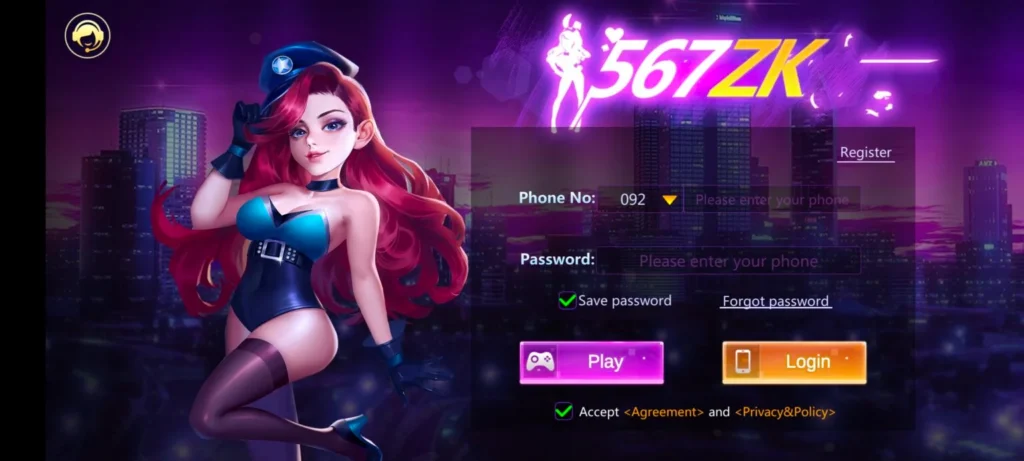 567kz Game APK download game banner image
